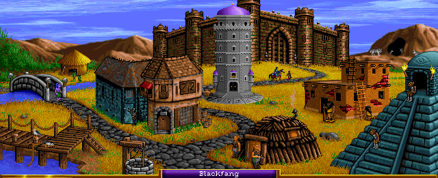 Fully Built Barbarian Castle of Heroes of Might and Magic 1