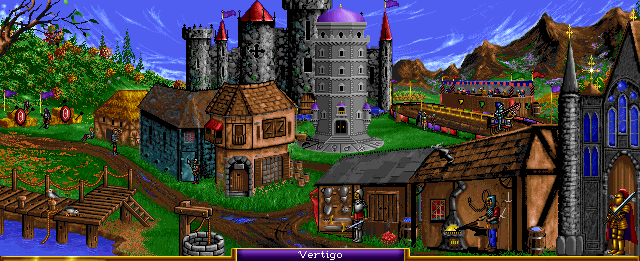 Fully Built Knight Castle of Heroes of Might and Magic 1