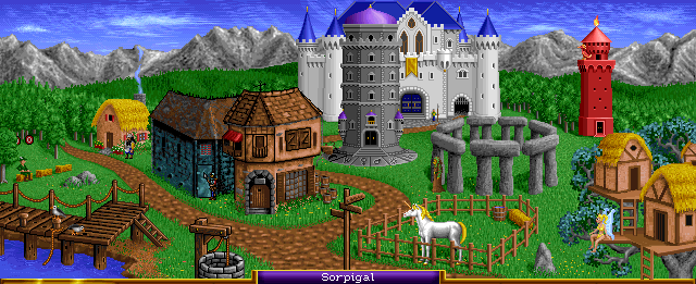 Fully Built Sorceress Castle of Heroes of Might and Magic 1